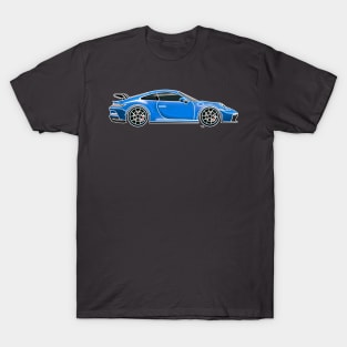 Porsche 911 GT3 blue T-Shirt